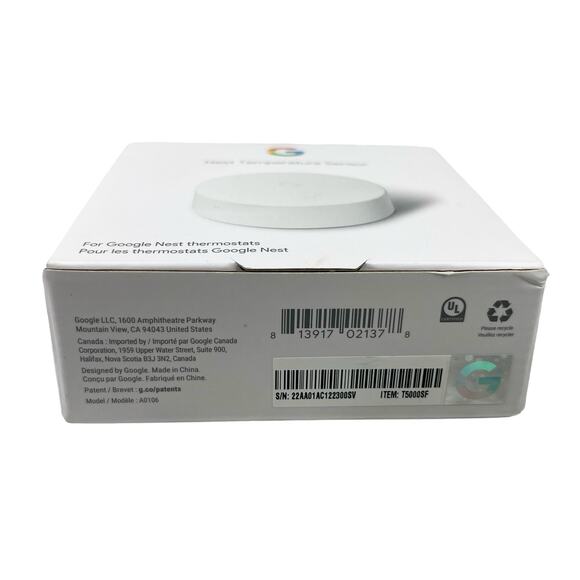 Google Nest Temperature Sensor White New - Picture 9 of 10